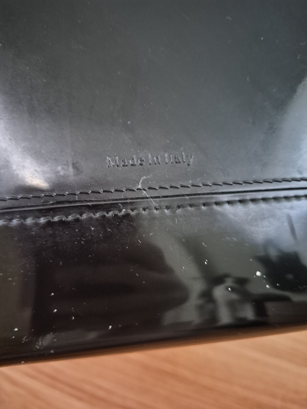 Furla Candy Glossy Black Handbag with Top Handles - Picture 5 of 12